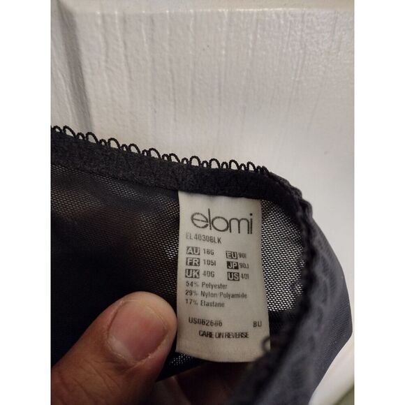 Elomi Women's Cate Full Black Underwire Bra US 40I - Picture 6 of 6